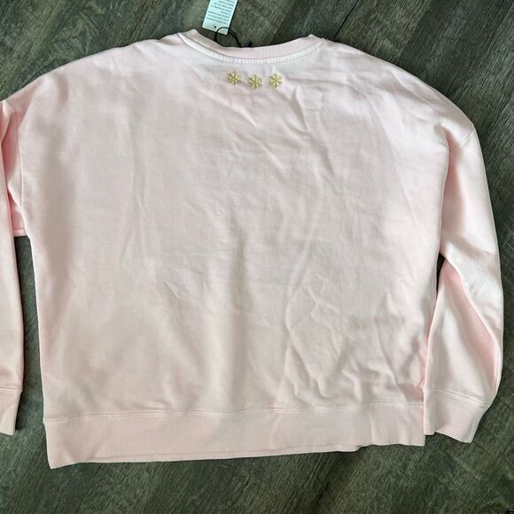 Cupcakes and Cashmere Let It Snow Pink Sweatshirt-Size Medium - Picture 2 of 8
